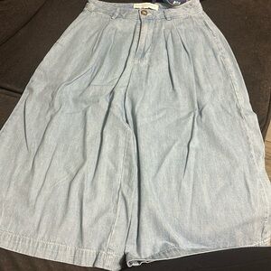 Anthropologie Pilcro and the Letterpress cropped wide leg jeans